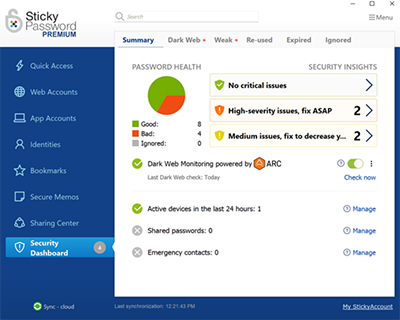 安全儀表板整合